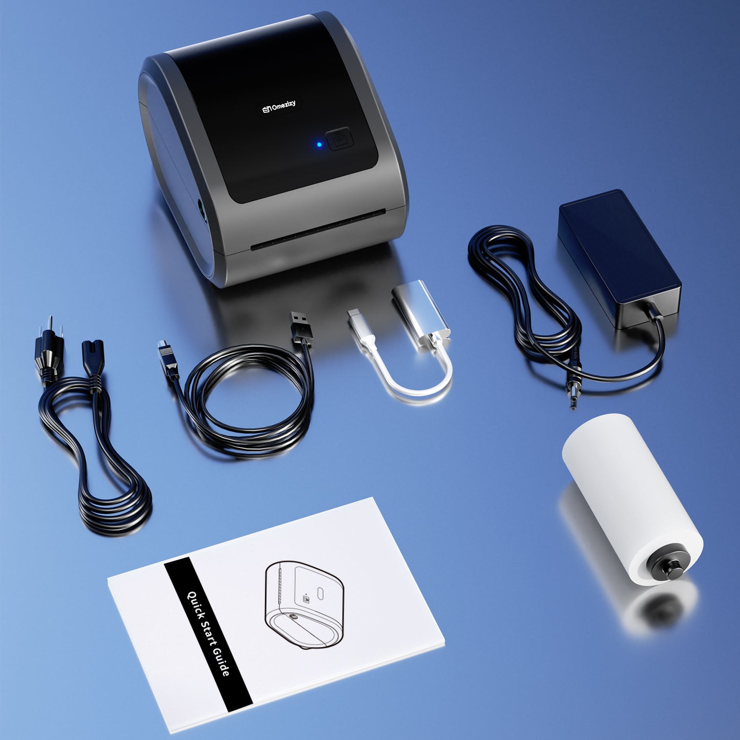 Bluetooth Shipping Label Printer 4x6 - D520BT Thermal Label Printer for Small Business, Thermal Printers with Built-in Label Holder, Compatible with USPS, Tiktok, Amazon