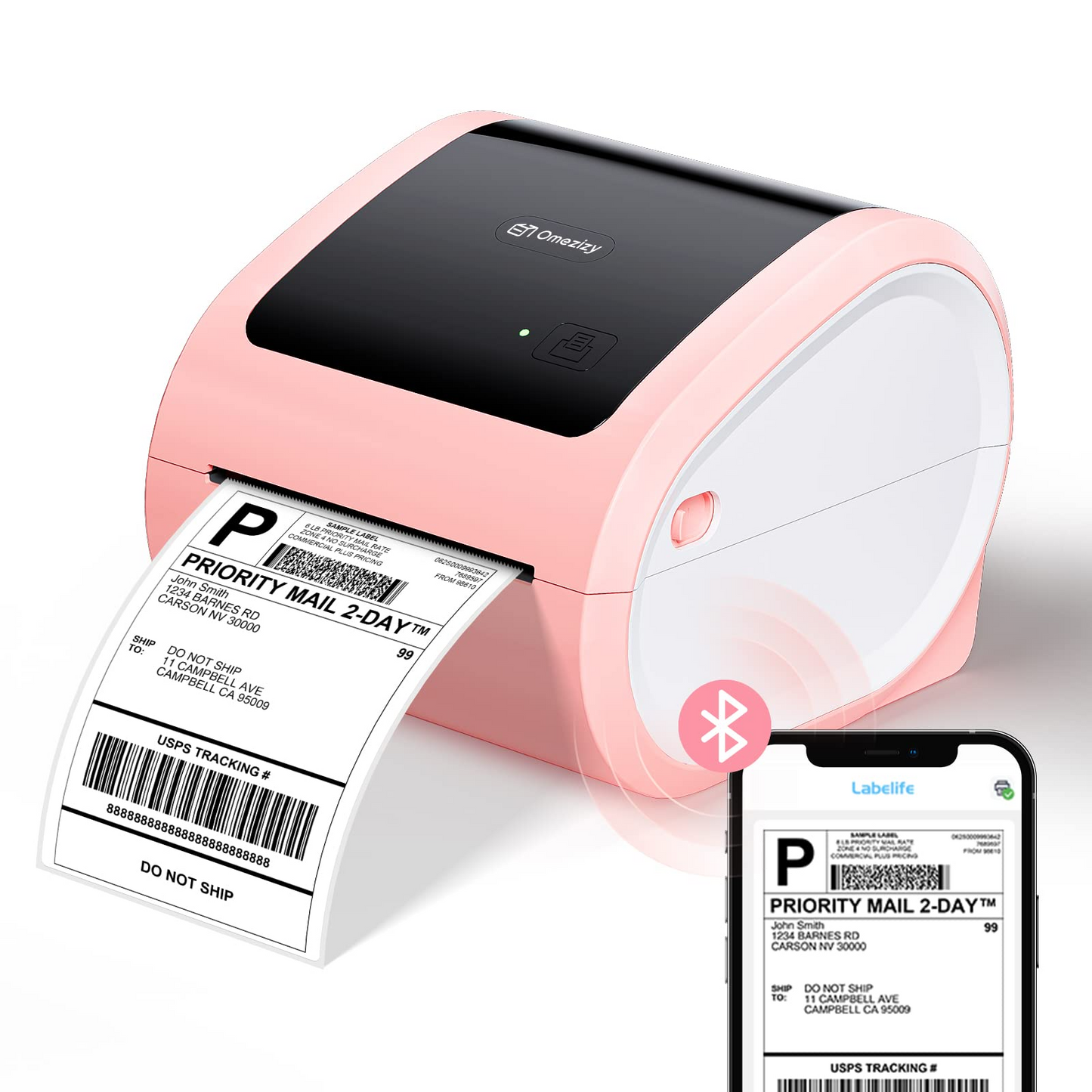 Shipping Label Printer 4x6 - Thermal Label Printer for Small Business, Shipping Packages, Home, Office, Compatible with USPS, Shopify, Amazon, Tiktok